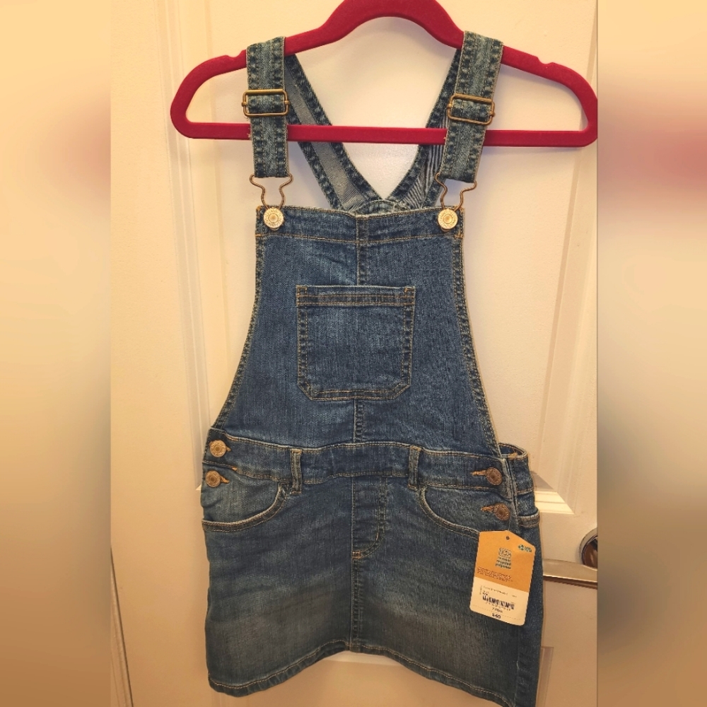 Girls Jean Overall Skirt S7 Reg